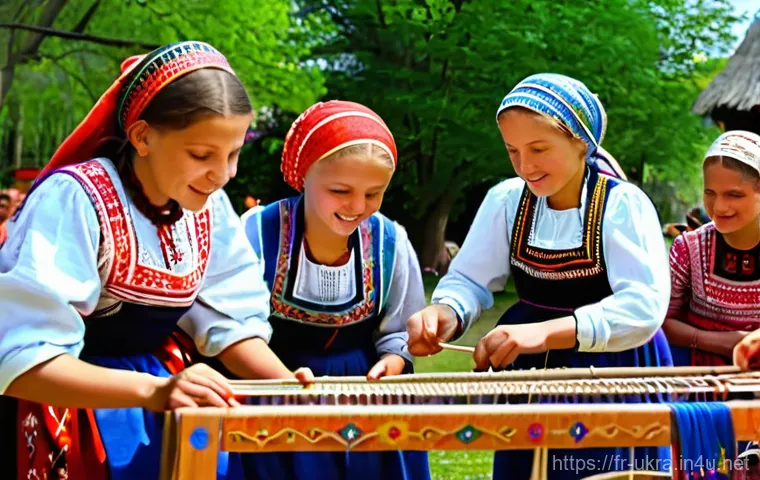 우크라이나 축제 일정 - Ukrainian Folk Festival: A Tapestry of Tradition and Craftsmanship**
A vibrant, sunny outdoor scene...