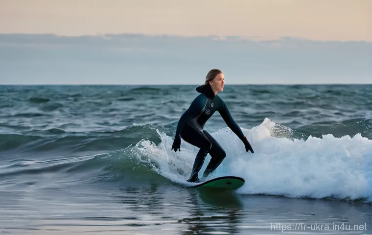 우크라이나에서 서핑 가능한 지역 - **Prompt 1: Resilient Surfer on the Black Sea**
"A lone Ukrainian surfer, female, mid-20s, with ...