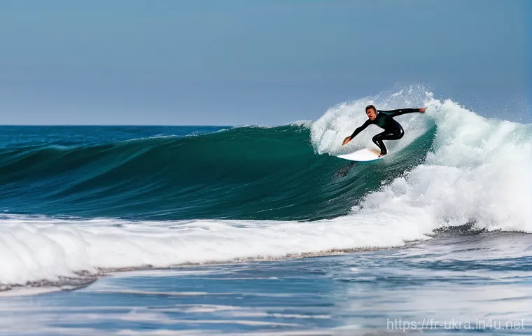 우크라이나에서 서핑 가능한 지역 - **Prompt 2: Community Gathering on Arcadia Beach**
    "A group of diverse Ukrainian surfers, rangin...